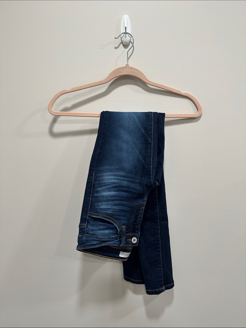 KanCan Dark Blue Skinny Jeans - Faded Detail